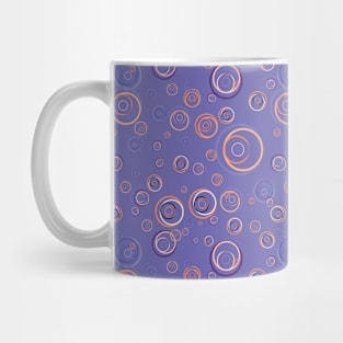 Purple Background with Circles Pattern Mug